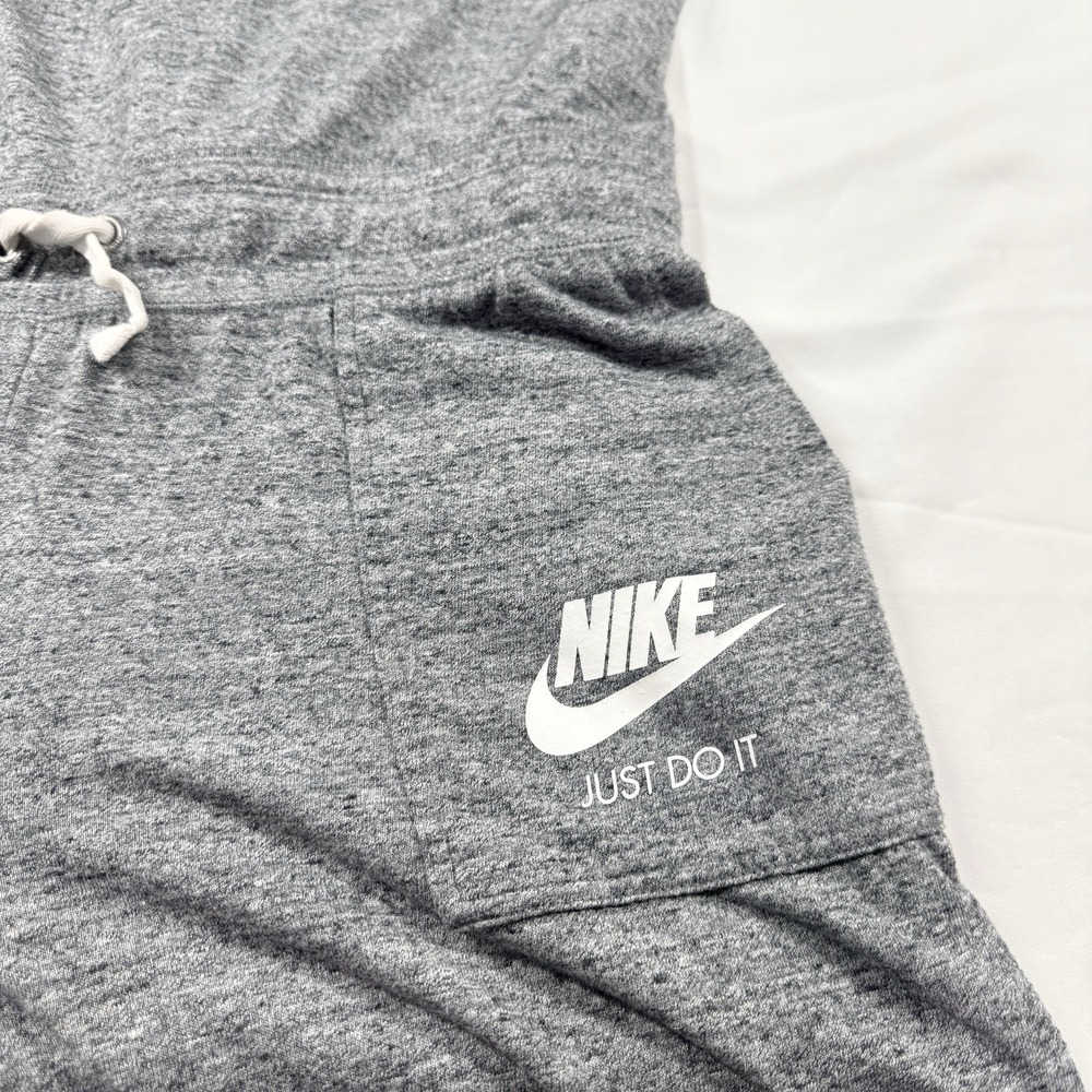 NIKE SPORTSWEAR Gym Vintage Romper Jumpsuit Heather Gray 929172-091 Womens L - Picture 12 of 16